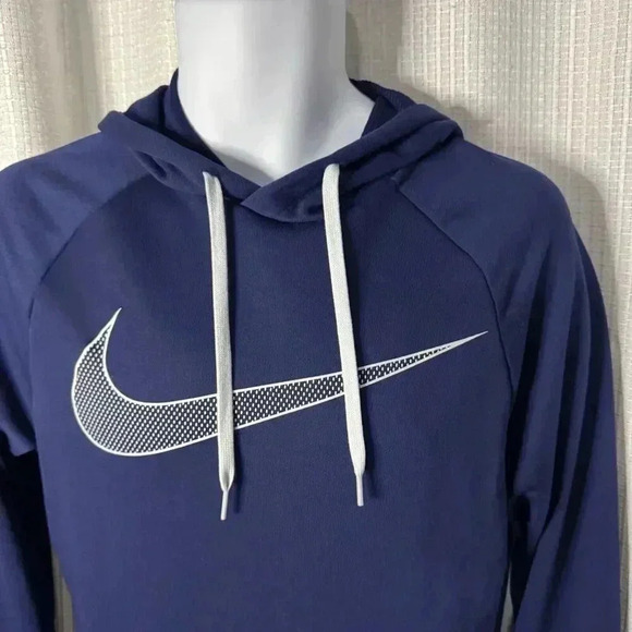 Nike Unisex Small Royal Blue Hooded Sweater w/Hand Warming Pockets Lined - Picture 2 of 9